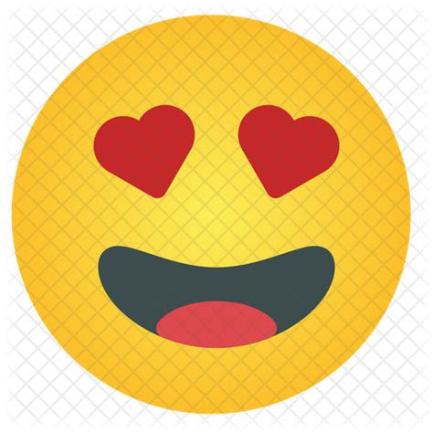 Love Emoticon Icon Download In Flat Style