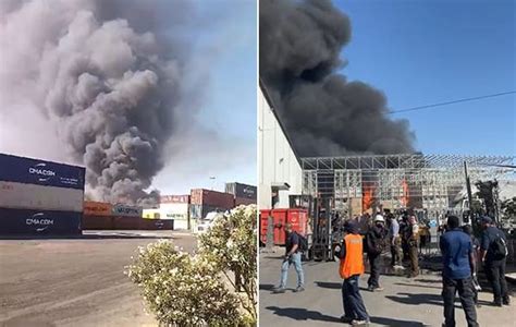 Incendio de gran magnitud afecta a bodegas de fábrica en Lampa