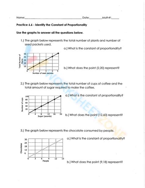 Free Constant of Proportionality Worksheet Collection - Worksheets Library