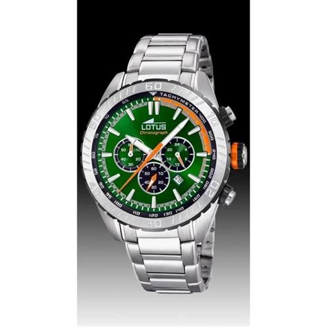 Montre Homme Lotus Chronographe Tachym Tre Cadran Vert