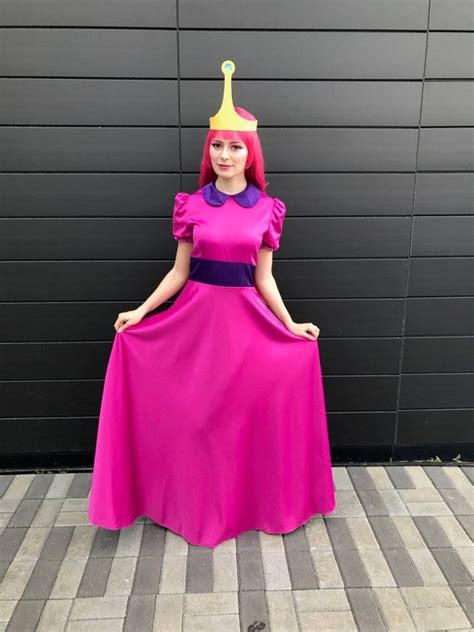 Princess Bubblegum Cosplay Dress Adventure Time Cartoon Party Carnival