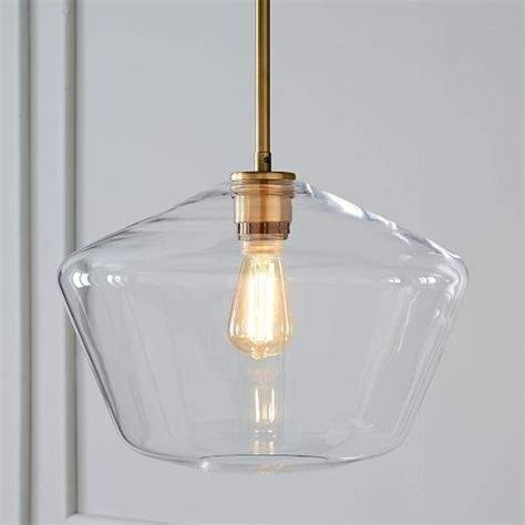 West Elm Sculptural Glass Geo Pendant Large Glass Pendant Light Glass Globe Pendant