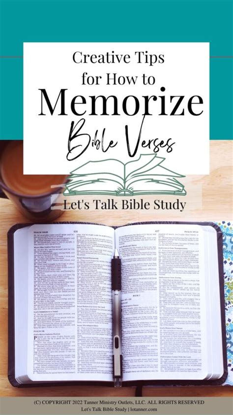 Top Tips On How To Memorize Bible Verses Let S Talk Bible Study