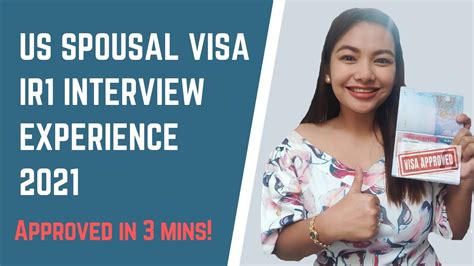 US Spousal Visa Approved In 3 Minutes IR1 Visa My Interview