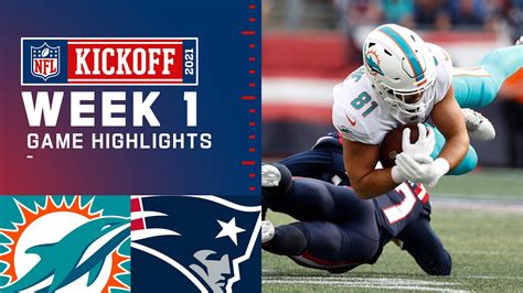 Dolphins Vs Patriots Week 1 Highlights NFL 2021 YouTube