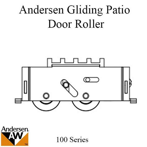 Andersen 100 Series Gliding Patio Door Roller Golden Locks Inc