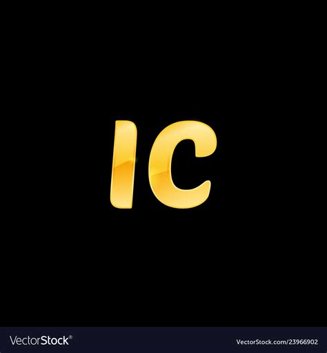 Initial Letters Ic With Logo Design Inspiration Vector Image