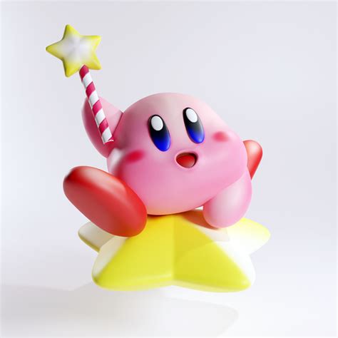 3d Printed Kirby By Tepan Art Pinshape