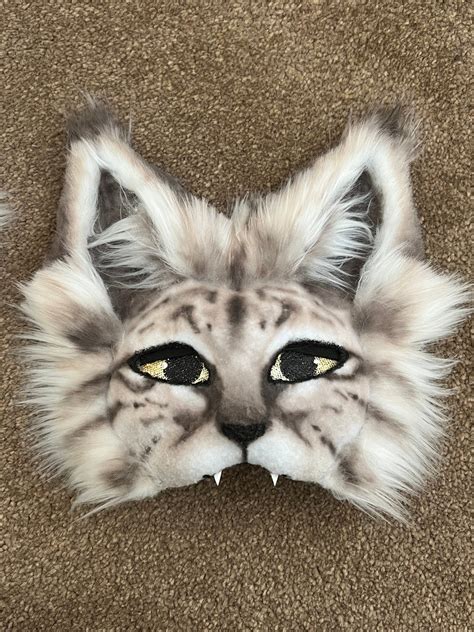 Bobcat Therian Cat Mask Etsy Uk