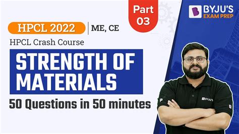 HPCL 2022 Strength Of Materials SOM In Hindi HPCL Mechanical