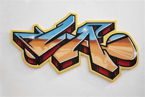 LA Graffiti Canvas Cut Out Commission - Street Art Home Decor for Private Collector — Greetings ...