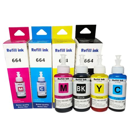 Premium 664 Black Ink Refill Ink 70ml Compatible For Epson L Series