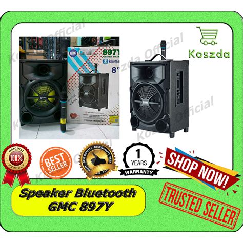 Jual Speaker Aktif Bluetooth Gmc 897y Original Resmi Bluetooth Mic