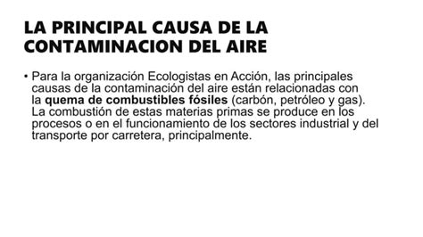 La Contaminación Del Aire Pptx