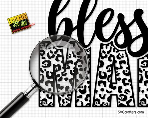 Blessed Mama Leopard Svg Png Mama Leopard Png Mom Life Svg Etsy