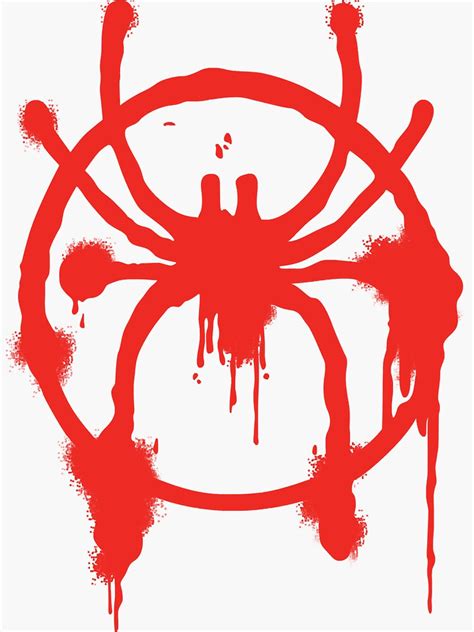 Miles Morales Spider Logo Sticker For Sale By Garydwards Redbubble