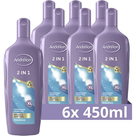 Andrélon classic shampoo conditioner 2 in 1 6 x 450ml aanbieding bij