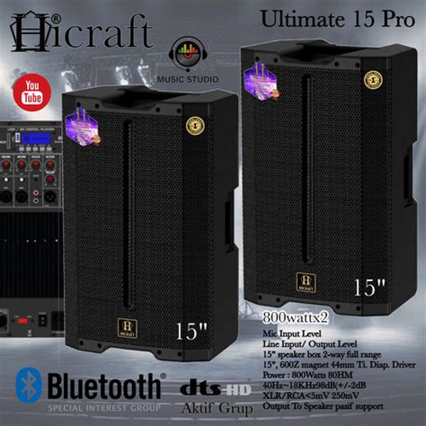 Jual SPEAKER AKTIF HICRAFT ULTIMATE 15 PRO ORIGINAL ACTIVE 15 PRO