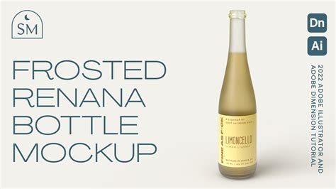 Create A Frosted Renana Style Bottle 3D Mockup Using Adobe Illustrator