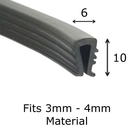 6 X 10 Ribbed U Channel From Edge Trims Webstore