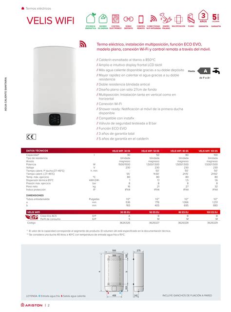 Velis Wifi Thermoelectric By Ariston Igsa