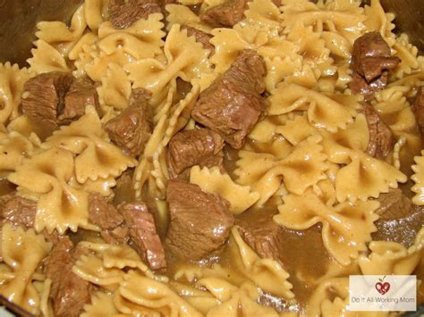 Bow Tie Pasta With Beef Do It All Working Mom