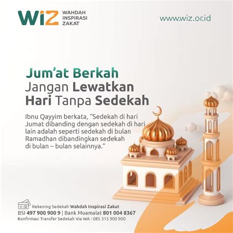 Jumat Berkah Dengan Sedekah Wahdah Inspirasi Zakat