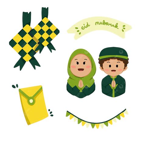 รูปชุดสติ๊กเกอร์ Eid เวกเตอร์ Png สติ๊กเกอร์ ทางหลวง Mubarak คอลเลกชันสติ๊กเกอร์รายาภาพ Png