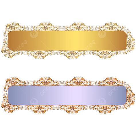 Set Van Luxe Gouden Arabische Islamitische Banner Patroon Titel Frame