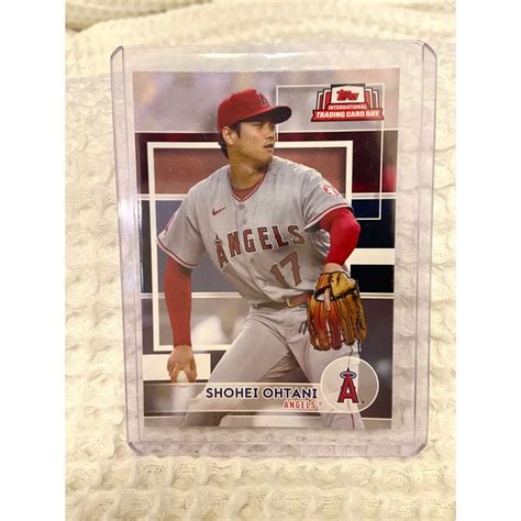 Shohei Ohtani 大谷翔平 Topps Trading Mike Trout 經典賽mvp 球員卡 蝦皮購物