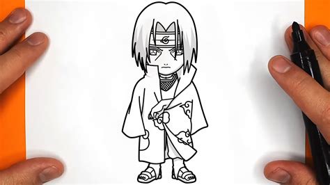 COMO DIBUJAR A ITACHI UCHIHA CHIBI Naruto Shippuuden Paso A Paso