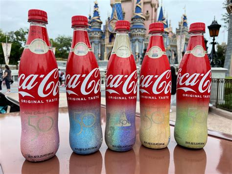 New Walt Disney World 50th Anniversary Collectible Coke Bottles Debut