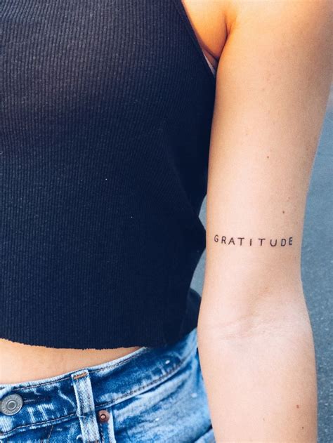 Gratitude Tattoo Idea Gratitude Tattoo Believe Tattoos Writing Tattoos