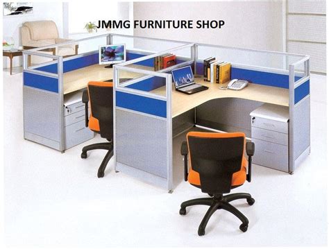 Office Used Furniture Modular Partition Cubicles 2-4 Person Work Bench ...