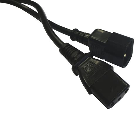 IEC C14 Male - IEC C13 Female Power Extension/Jumper Lead — Datazonedirect
