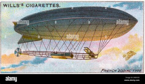 Aviation 1910 French Zodiac Type Airship Dirigible Stock Photo Alamy