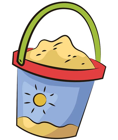 Sand Bucket Free Vector Clipart Images On Creazilla