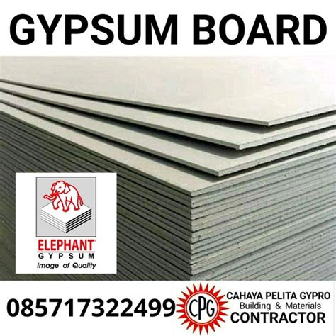 Jual Elephant Board Papan Gypsum Gipsum 12mm Di Lapak Cpg Stockist Bukalapak