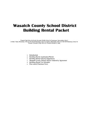 Fillable Online wasatch wasatch county school district form Fax Email Print - pdfFiller