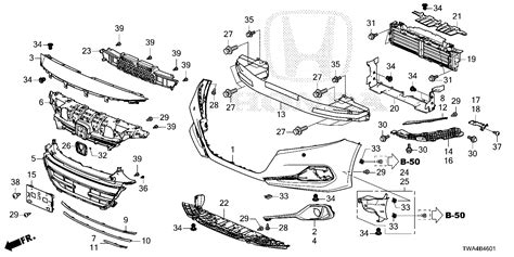 Honda Passport Tsport D Garnish R Fr Foglight Body Bumper