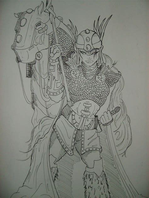 Valkyrie Sketch By Stillbrown84 On Deviantart