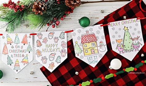 Merry Christmas Coloring Banner