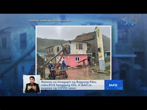 Batanes Na Hinagupit Ng Bagyong Kiko Naka ECQ Hanggang Oct 4 Dahil Sa