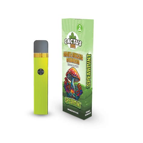 Amanita Muscaria Mushroom Spearmint Vape 2 Grams The Cactus Labs