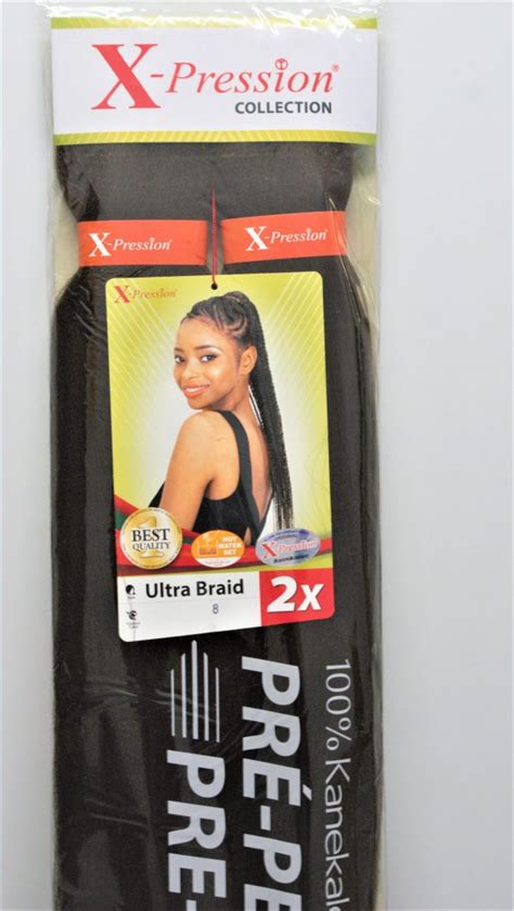 X PRESSION Ultra Braid 100 Kanekalon Pré Peigné N 8 Myrlene fr