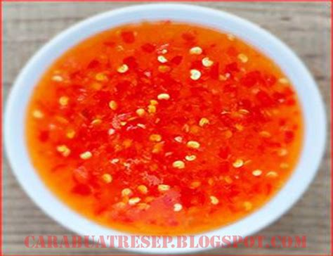 Cara Membuat Saus Sambal Bangkok Sendiri Kulineran Masakan Nusantara