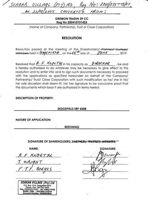 Current Land Use Applications Knysna Municipality