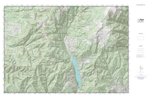 Lemon Reservoir Mytopo Explorer Series Map Mytopo Map Store