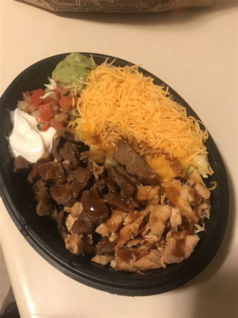 I Had The Taco Bell Steak Power Bowl Add Chicken No Rice No Beans And It Was Everything