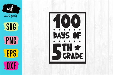 Days Of Th Grade Svg Cut File